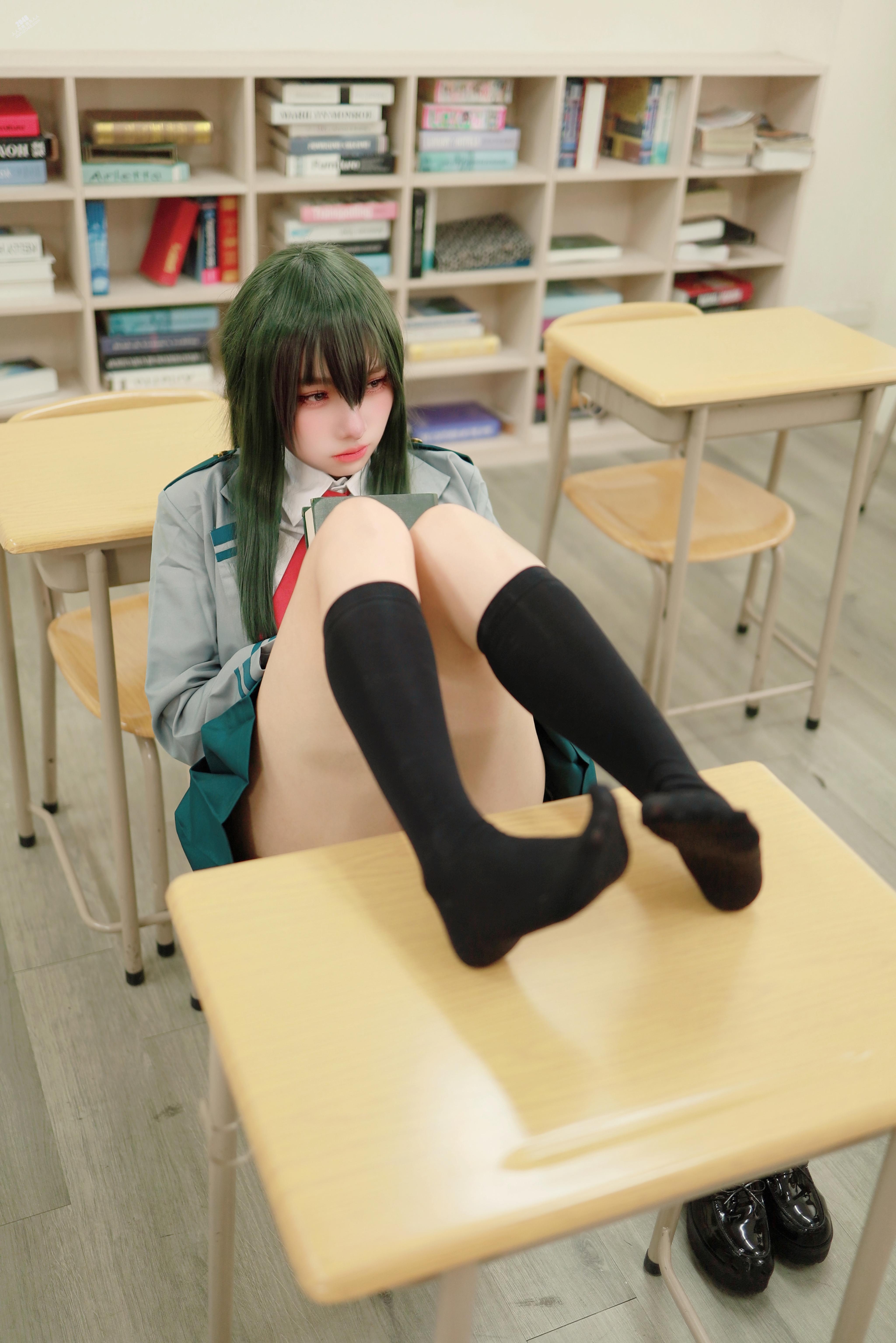 慕慕momo  蛙吹梅雨 學生服 Asui Tsuyu 【27P】