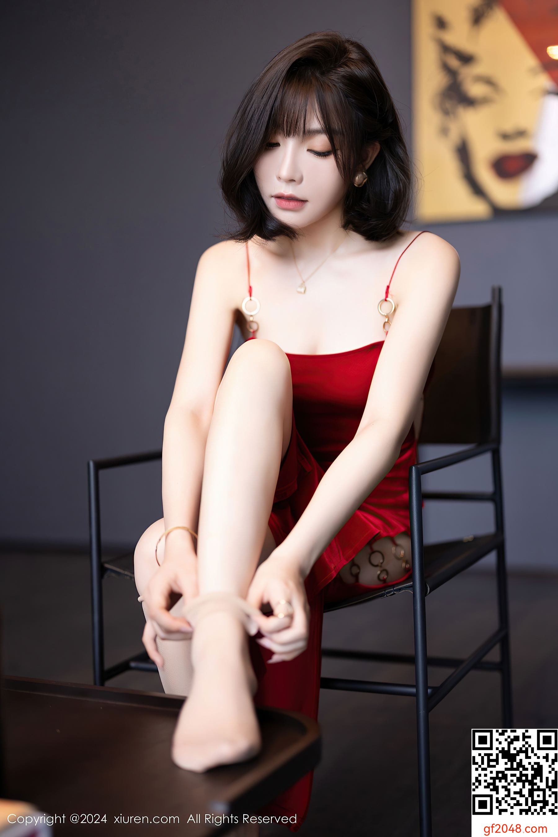 [XiuRen秀人网] No.9229 徐莉芝Booty 美腿黑丝
