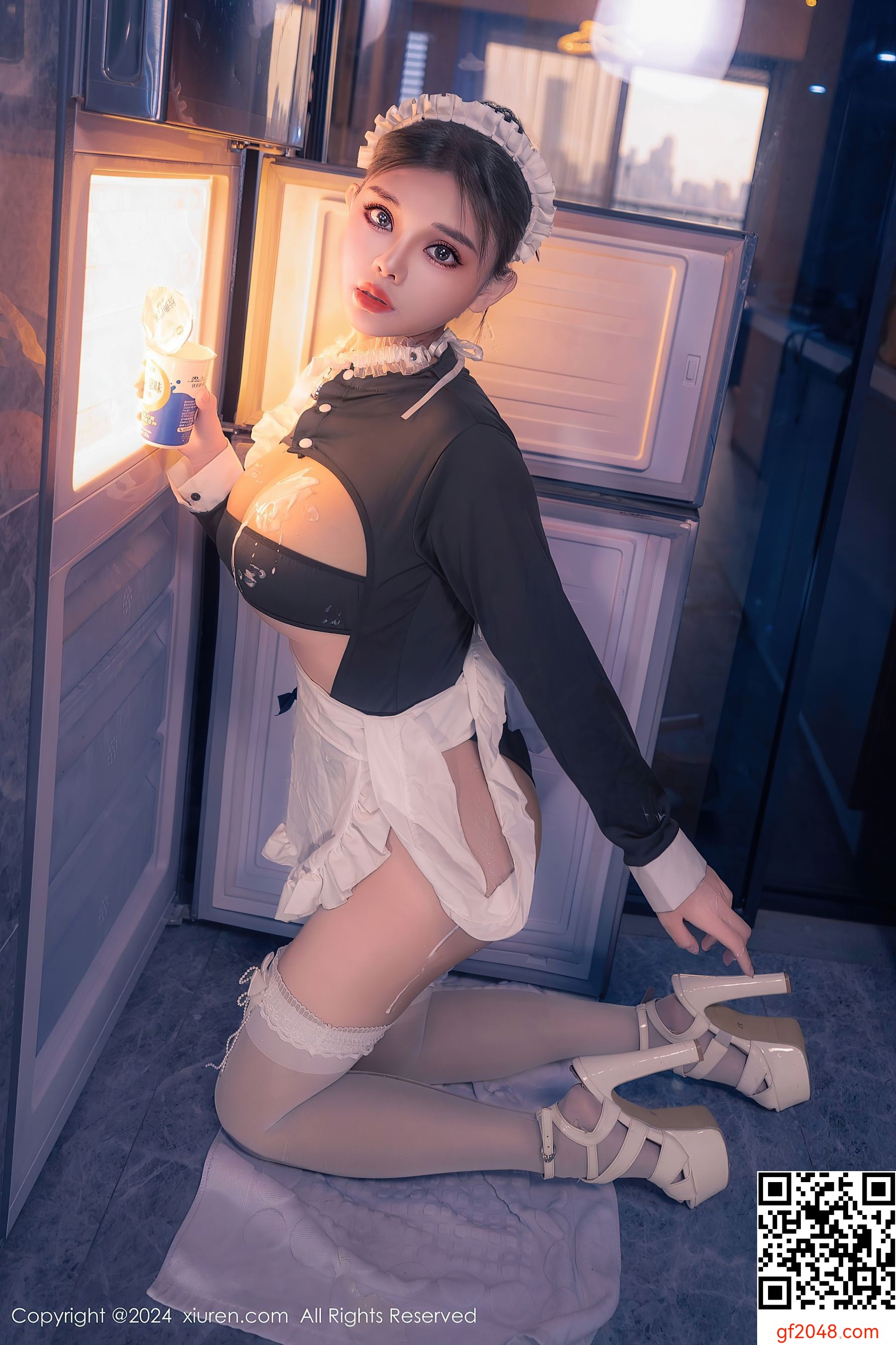 [XiuRen秀人网] No.8966 小童颜 丝袜美臀