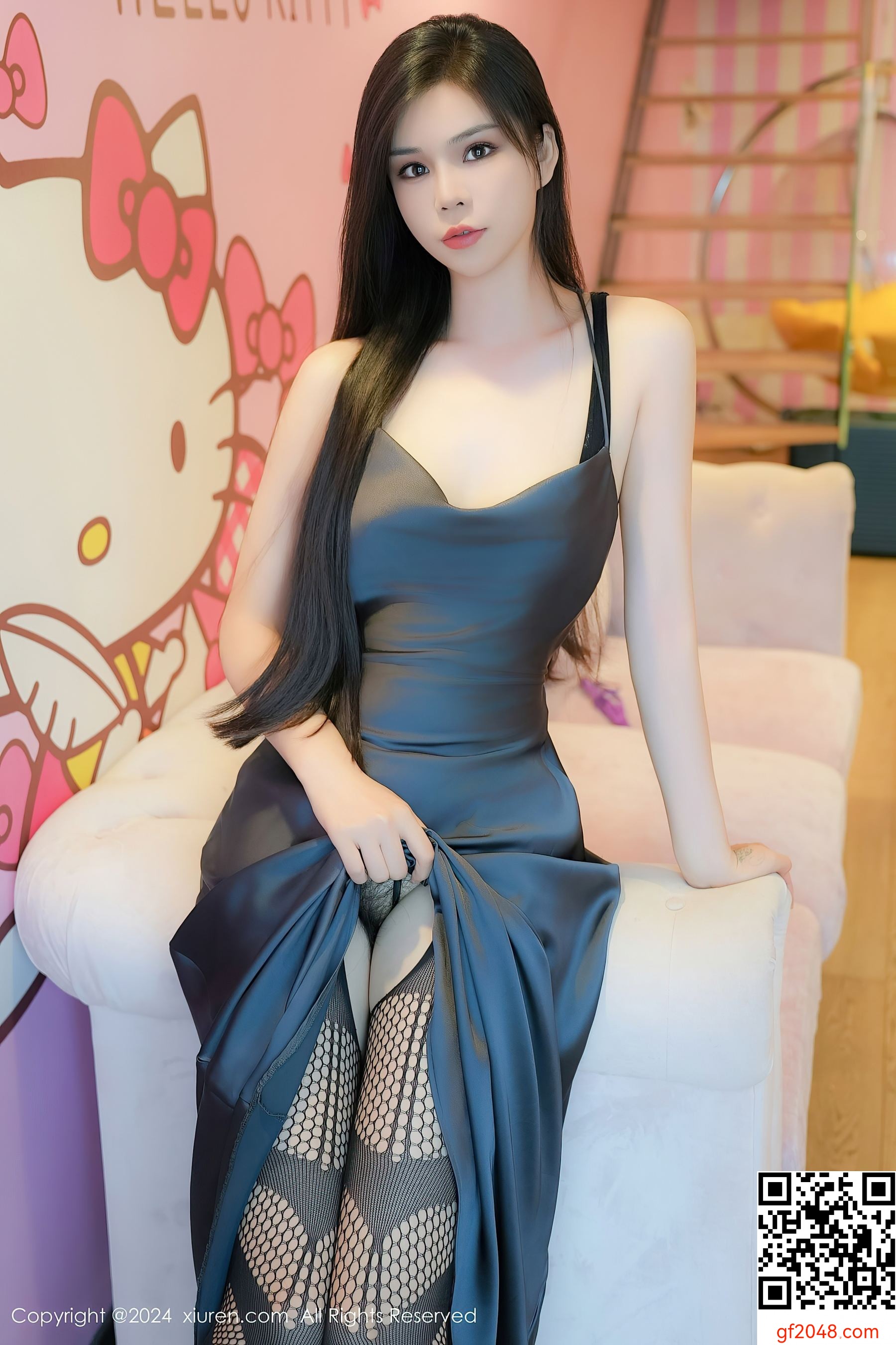 [XiuRen秀人网] No.8795 雪糕CiCi 黑丝美腿